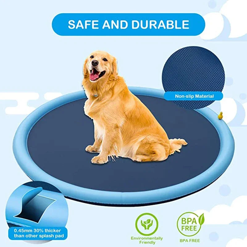 Happy Tails™ Non-Slip Splash Pad for Kids and Dogs